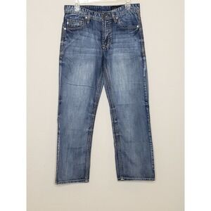 T.K. Axel Mens Jeans 30x30 Medium Wash Denim Treadwell Relaxed Straight